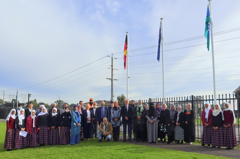 Flag-raising ceremony