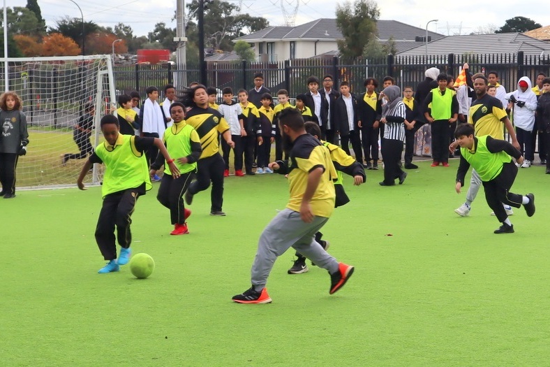 Soccer: Teachers vs Year 6 Students