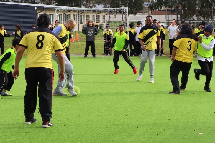 Soccer: Teachers vs Year 6 Students