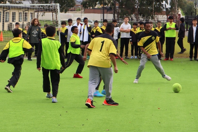 Soccer: Teachers vs Year 6 Students