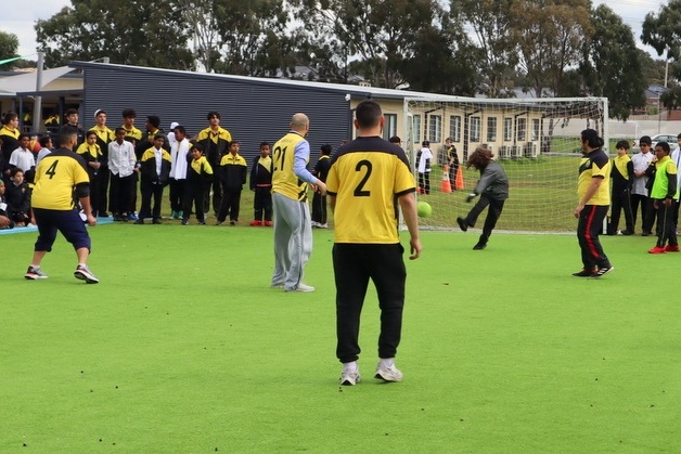 Soccer: Teachers vs Year 6 Students