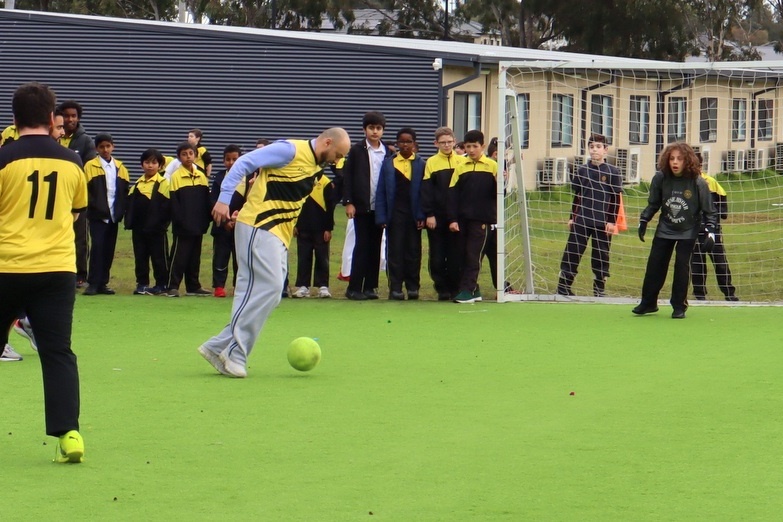 Soccer: Teachers vs Year 6 Students