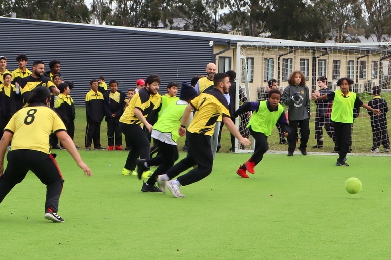 Soccer: Teachers vs Year 6 Students