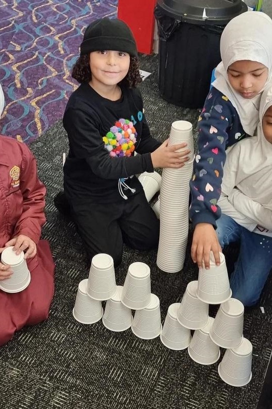 Year 1s celebrating their 100th Day of School