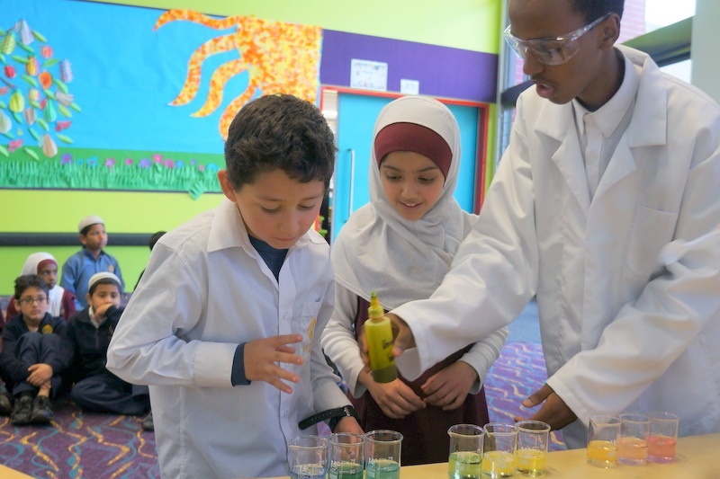 Chemistry Demonstration by Year 11 Students