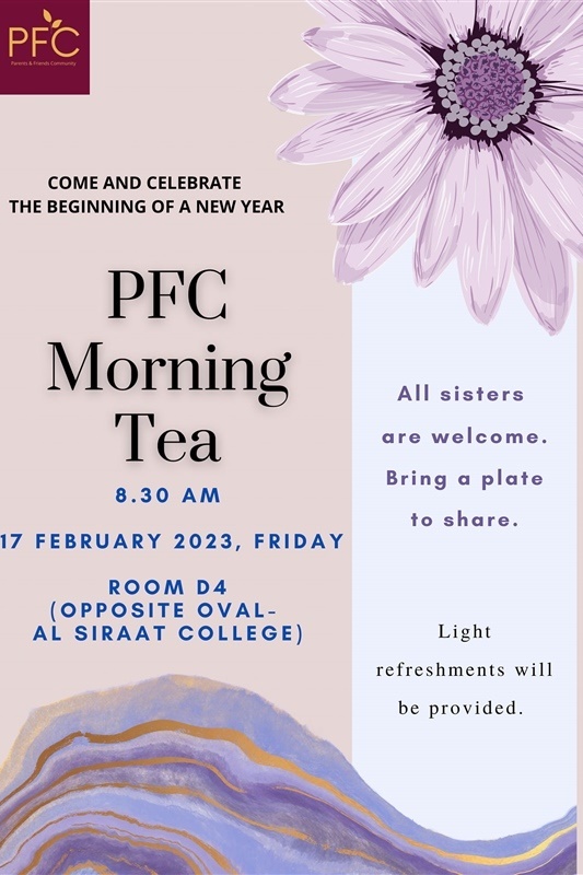 PFC Welcome Morning Tea