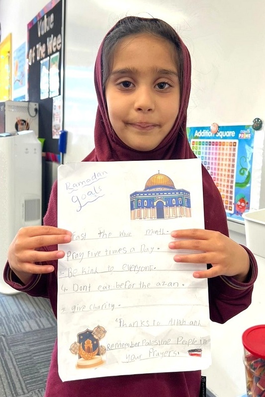 Year 2: Ramadan Goals Show and Tell