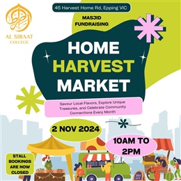 2 Nov: Home Harvest Market