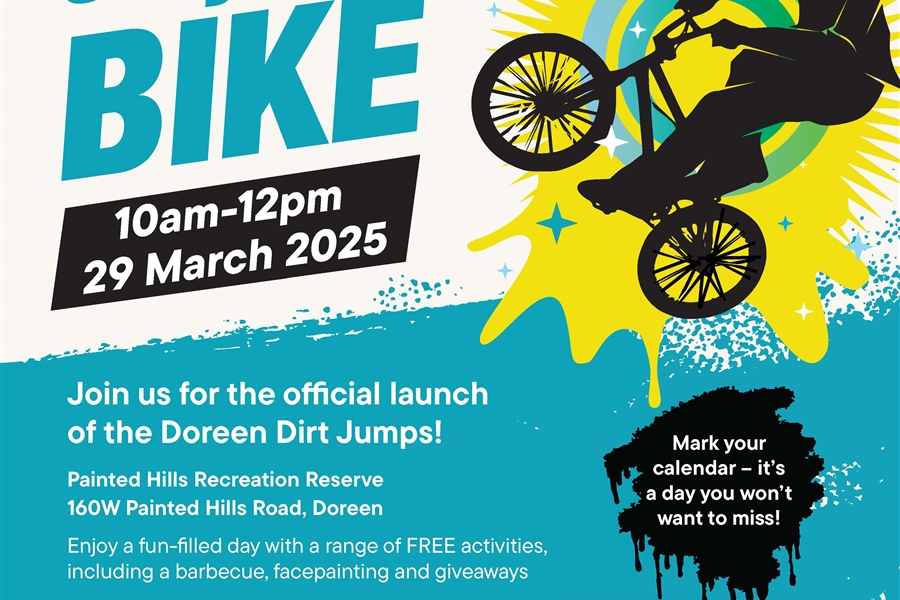 15 March: Free BMX Clinics and Dirt Jumps Launch in Doreen