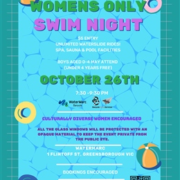 26 Oct: Women’s Only Swim Night @ Watermarc