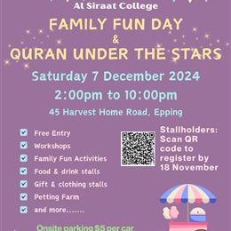 Family Fun Day and Qur'an Under the Stars