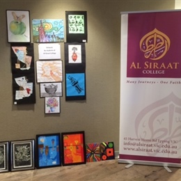 Students' Art Works Representing Al Siraat