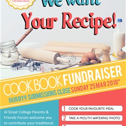 FINISHING THIS SUNDAY: Cook Book Fundraiser