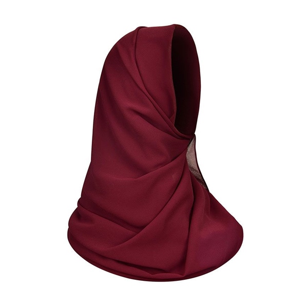 Maroon chiffon scarf