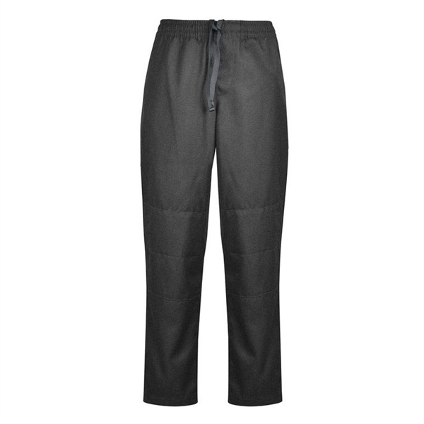 Charcoal double-knee school pants for boys