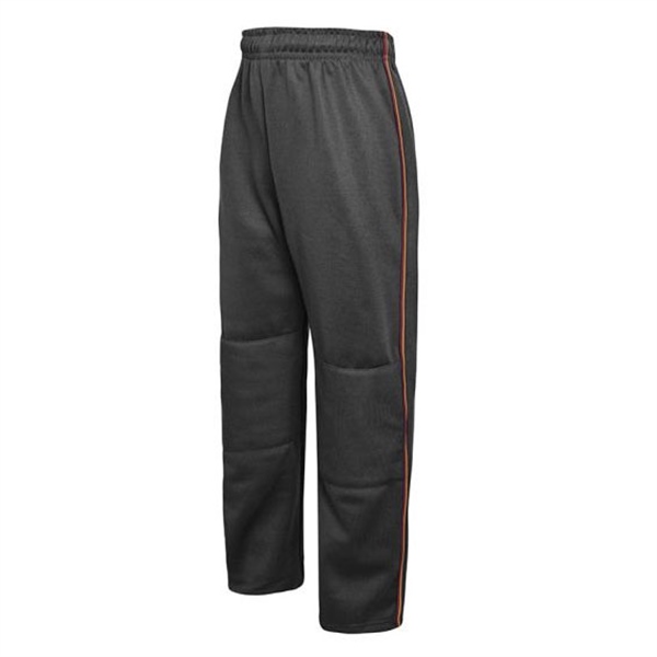 Charcoal double-knee sports pants for girls and boys